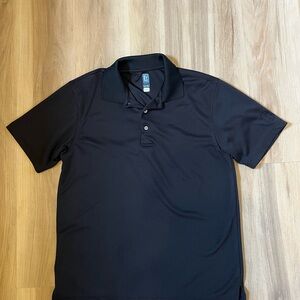 PGA Tour Black Men's Short-Sleeve Polo